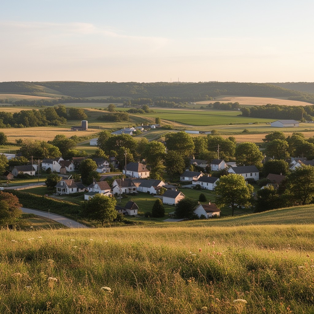 AI-generated illustration of Mahaska County, Iowa