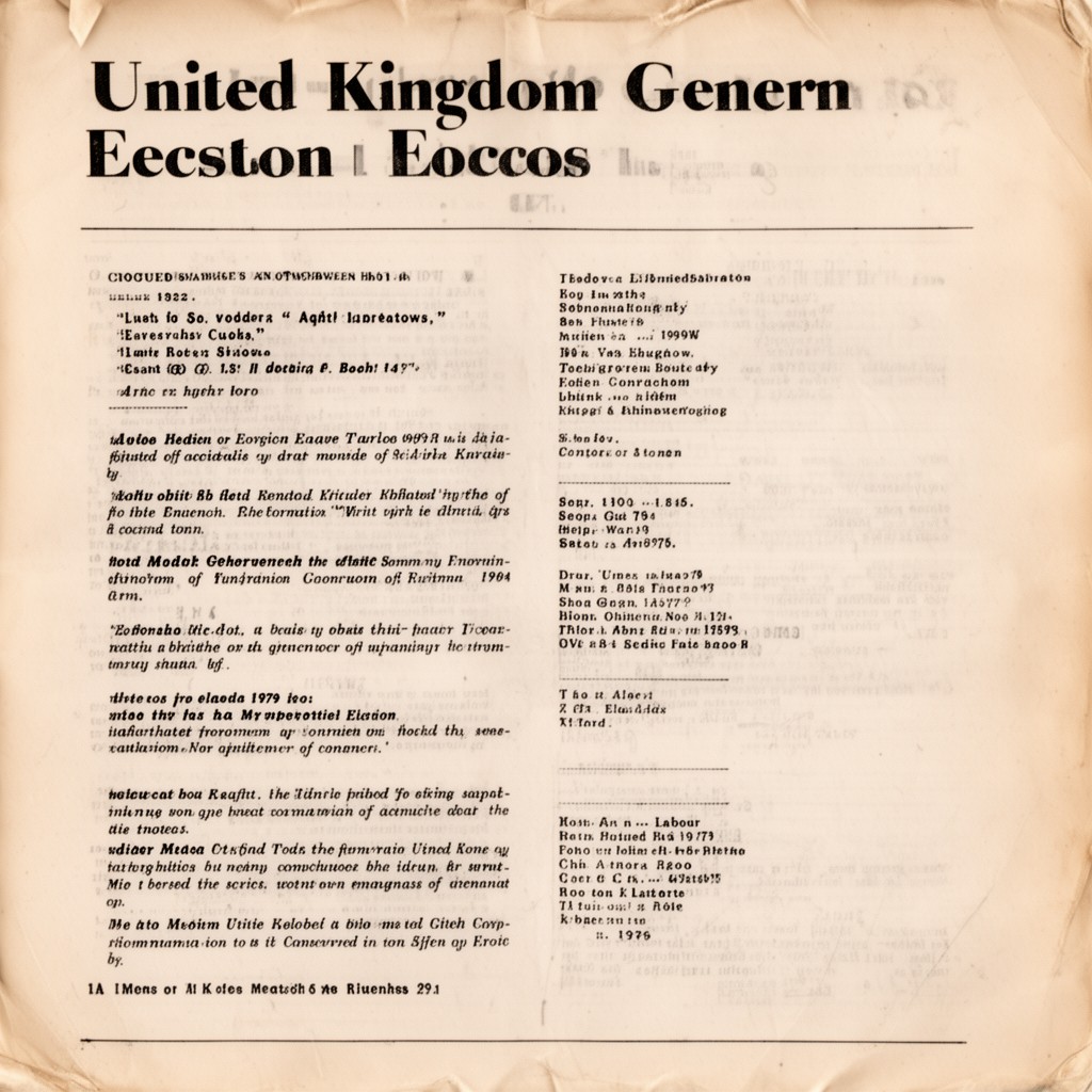 AI-generated illustration of United Kingdom general election, 1979