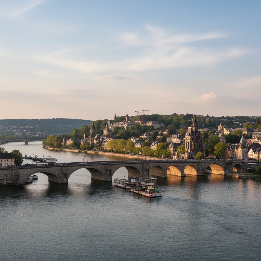 AI-generated illustration of Left Bank of the Rhine