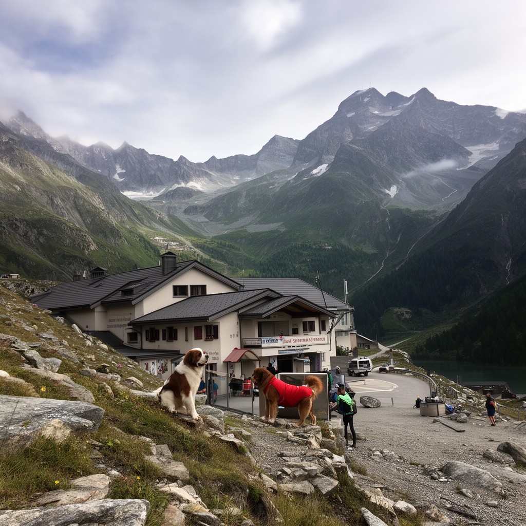 AI-generated illustration of Great St Bernard Pass