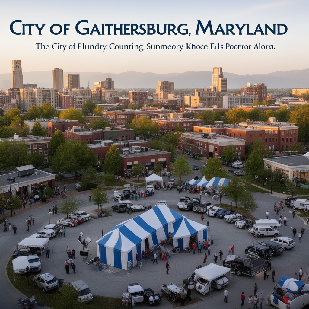 AI-generated illustration of City of Gaithersburg, Maryland