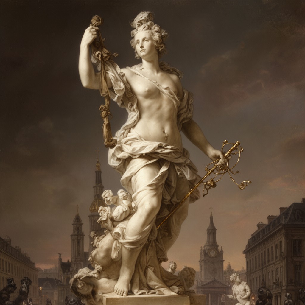 AI-generated illustration of Jean-Baptiste Pigalle
