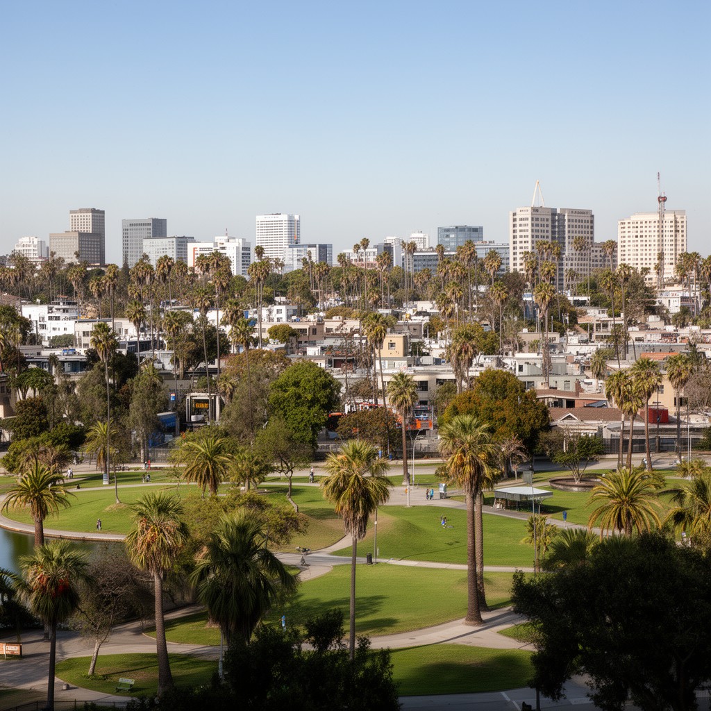 AI-generated illustration of MacArthur Park