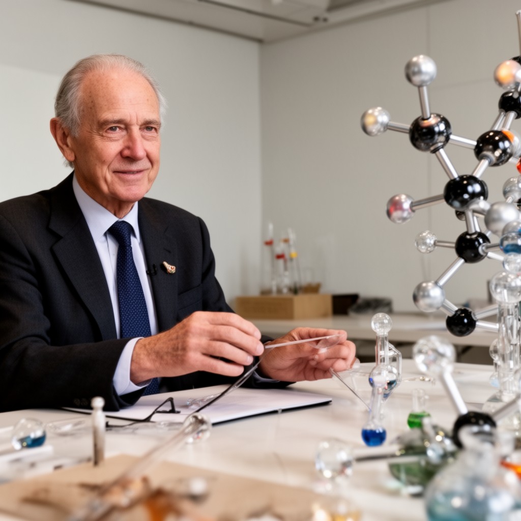 AI-generated illustration of Jean-Marie Lehn