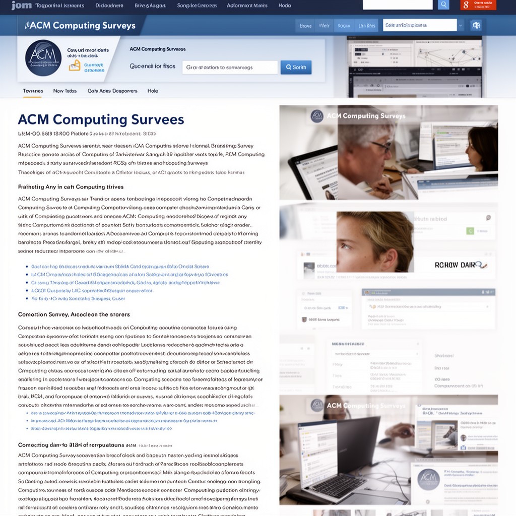 AI-generated illustration of ACM Computing Surveys