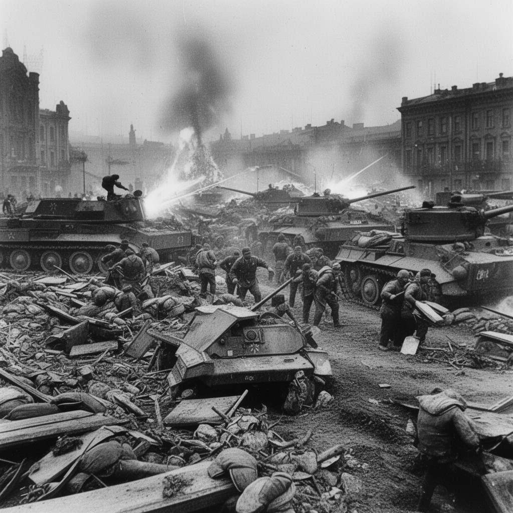 AI-generated illustration of Third Battle of Kharkov