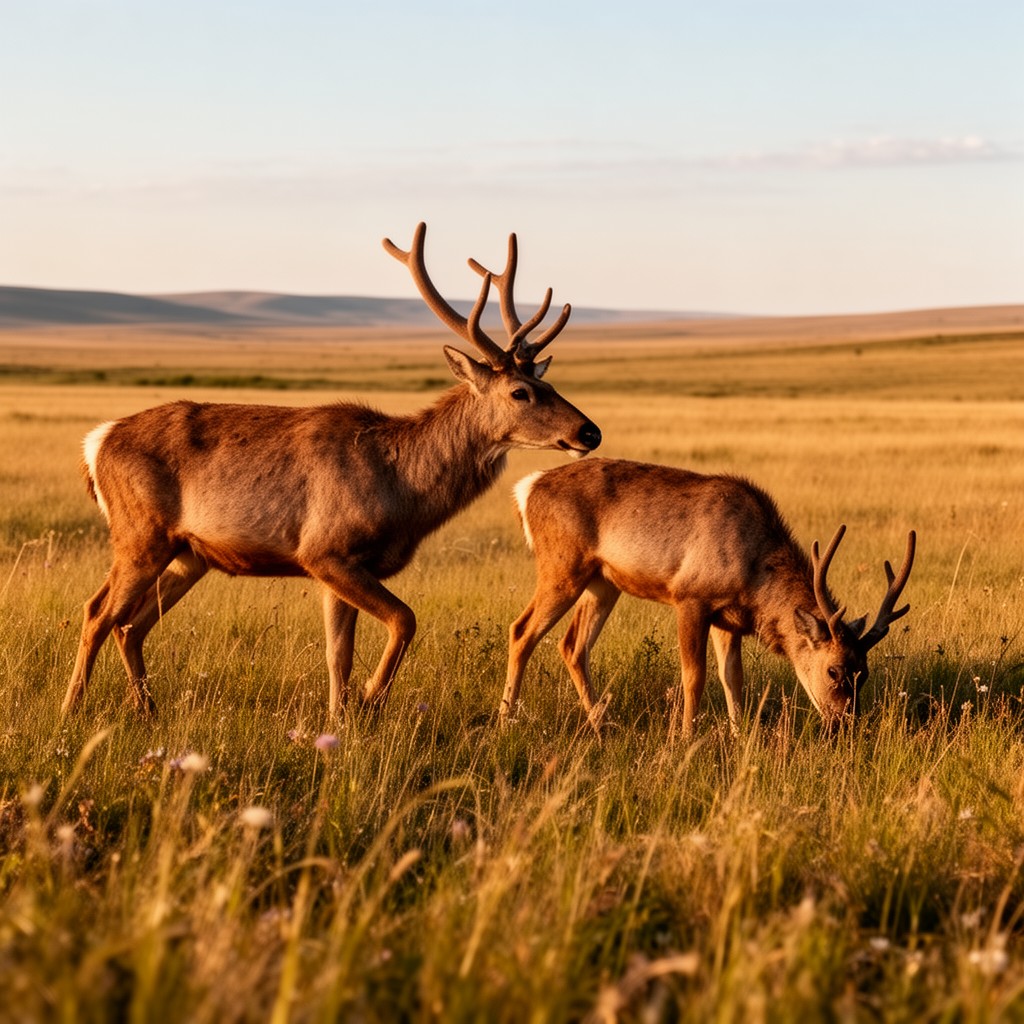 AI-generated illustration of Grasslands National Park