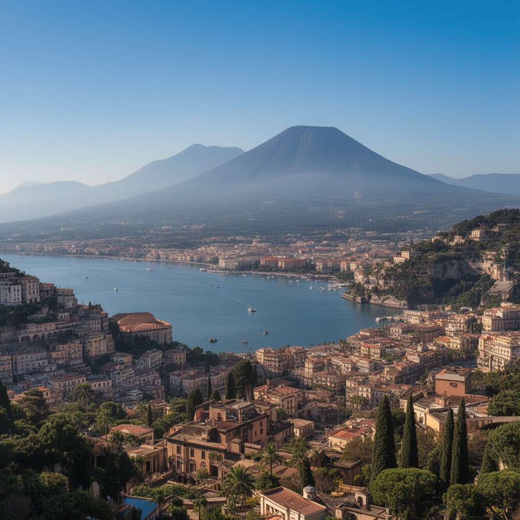 AI-generated illustration of Gulf of Naples