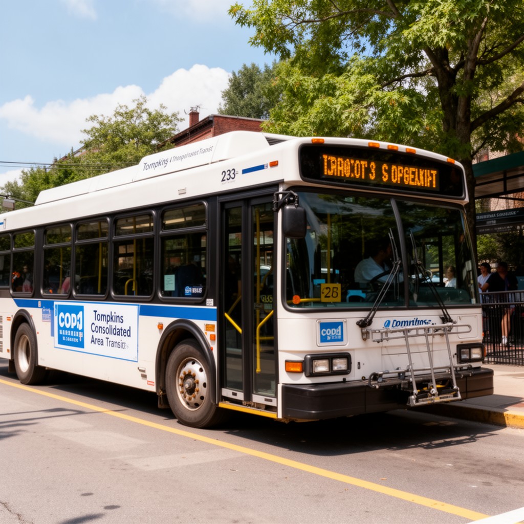 AI-generated illustration of Tompkins Consolidated Area Transit