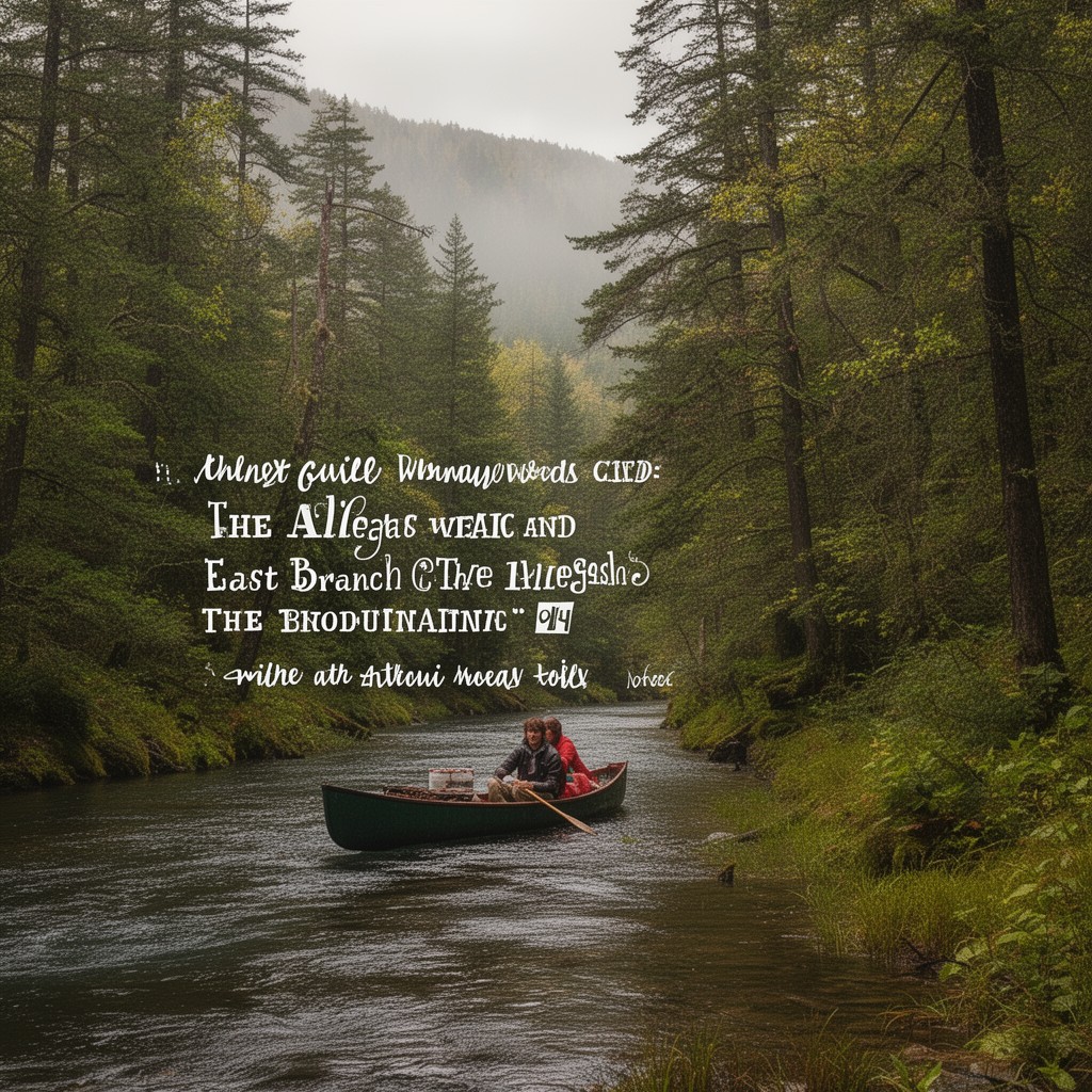 AI-generated illustration of The Allegash and East Branch