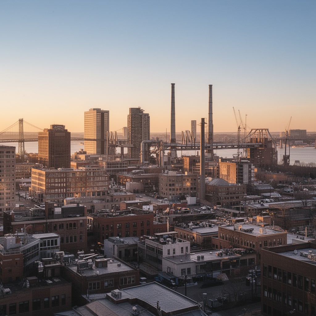 AI-generated illustration of Bridgeport