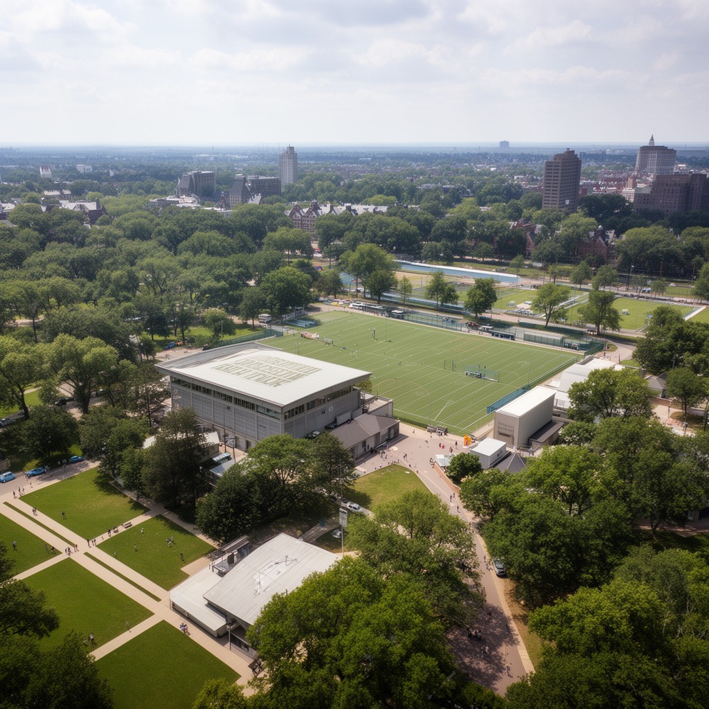 AI-generated illustration of Penn Park