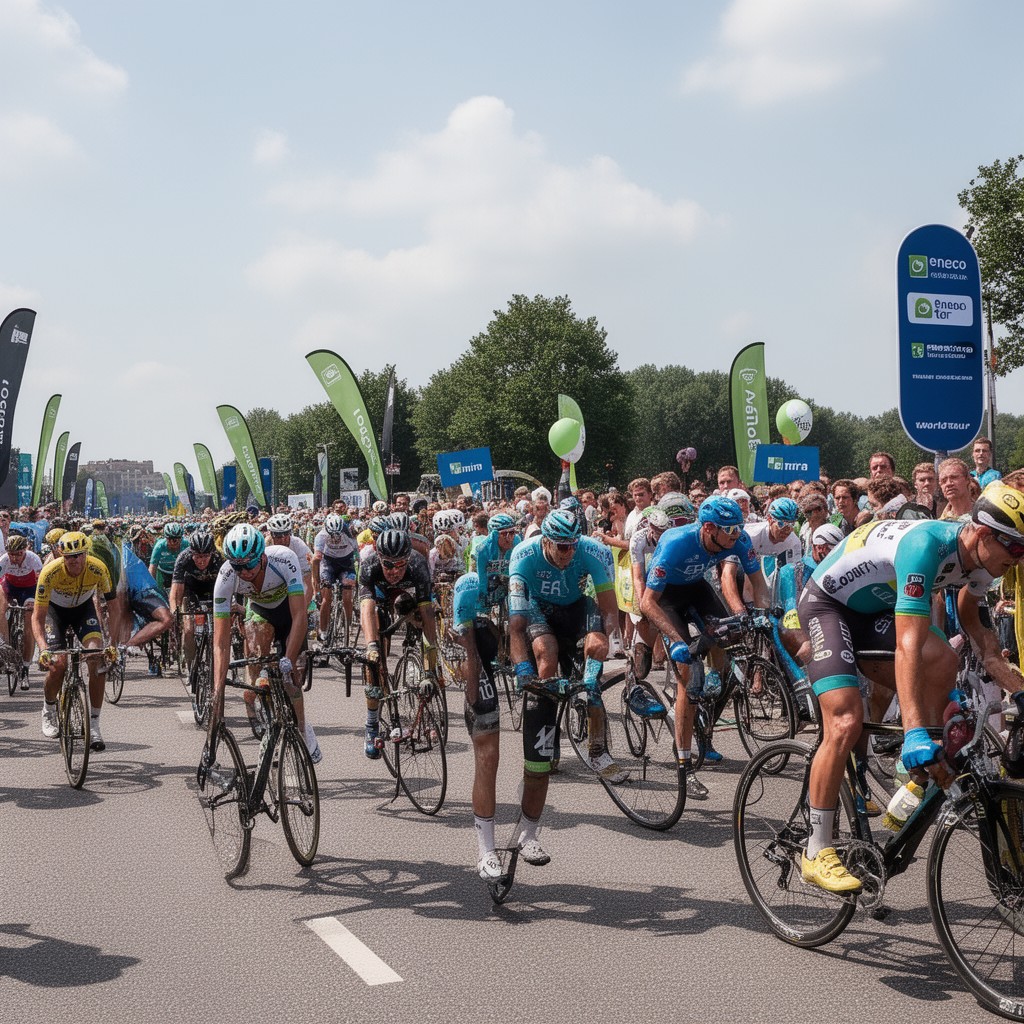 AI-generated illustration of Eneco Tour