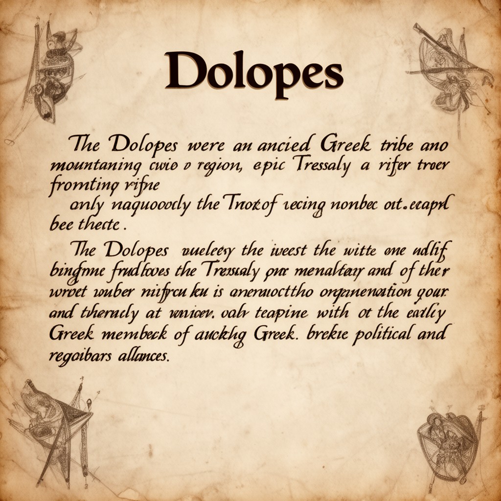 AI-generated illustration of Dolopes