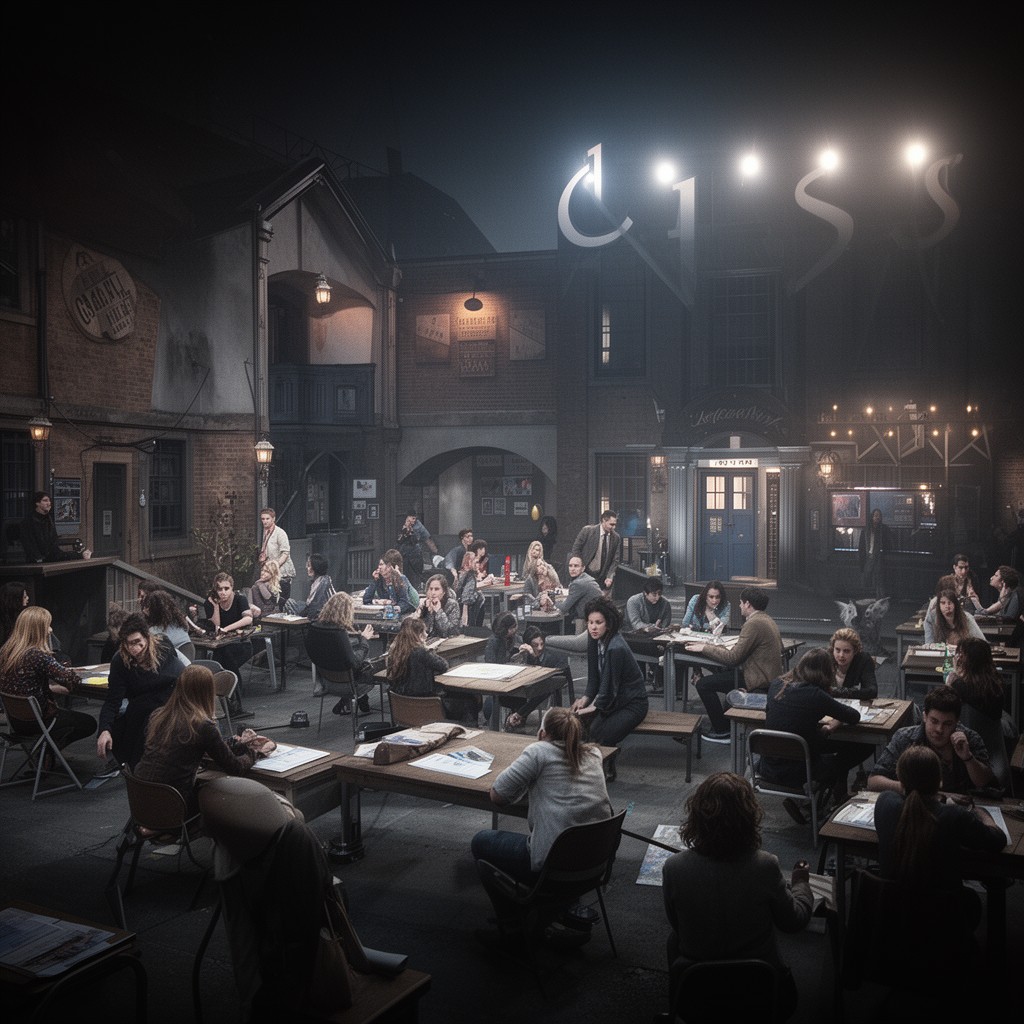 AI-generated illustration of Coal Hill Academy