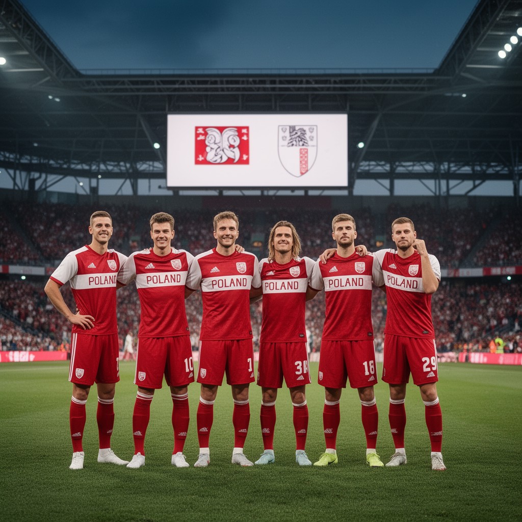 AI-generated illustration of Poland national under-21 football team