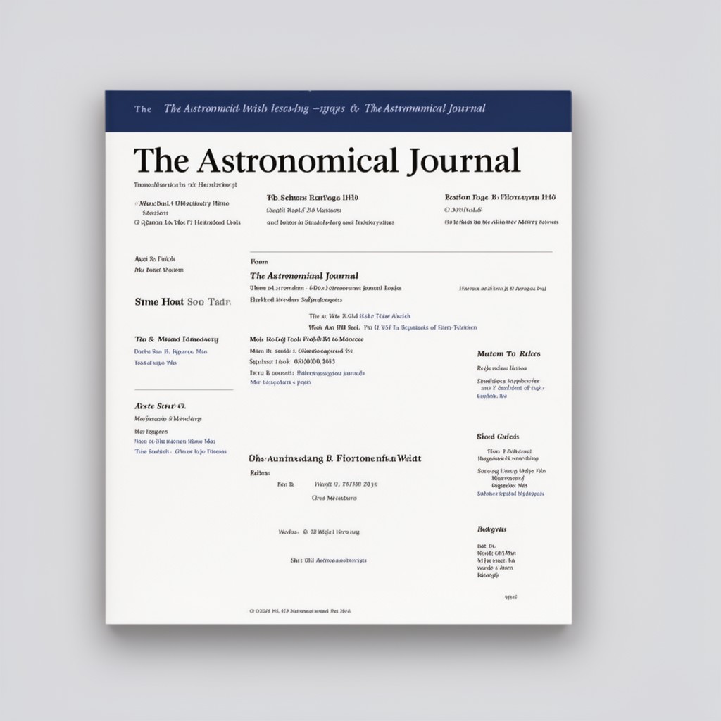AI-generated illustration of The Astronomical Journal