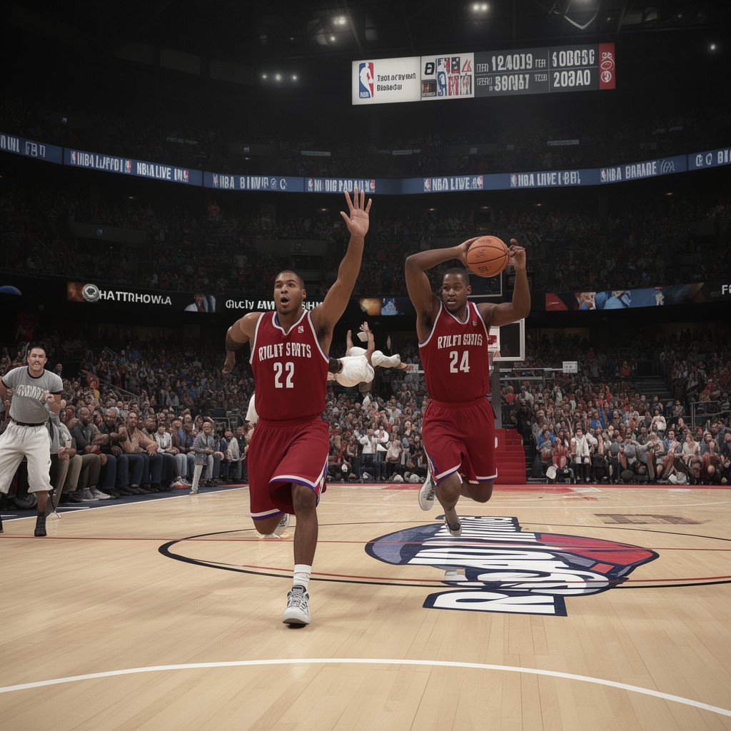 AI-generated illustration of NBA Live