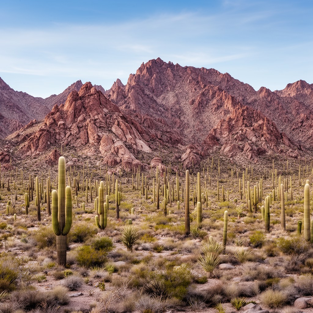 AI-generated illustration of Valle de los Cirios