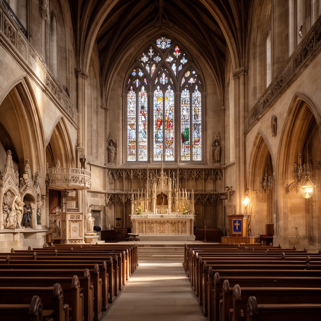 AI-generated illustration of Christ's College Chapel