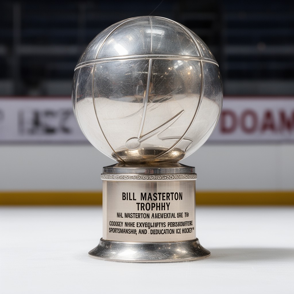 AI-generated illustration of Bill Masterton Memorial Trophy