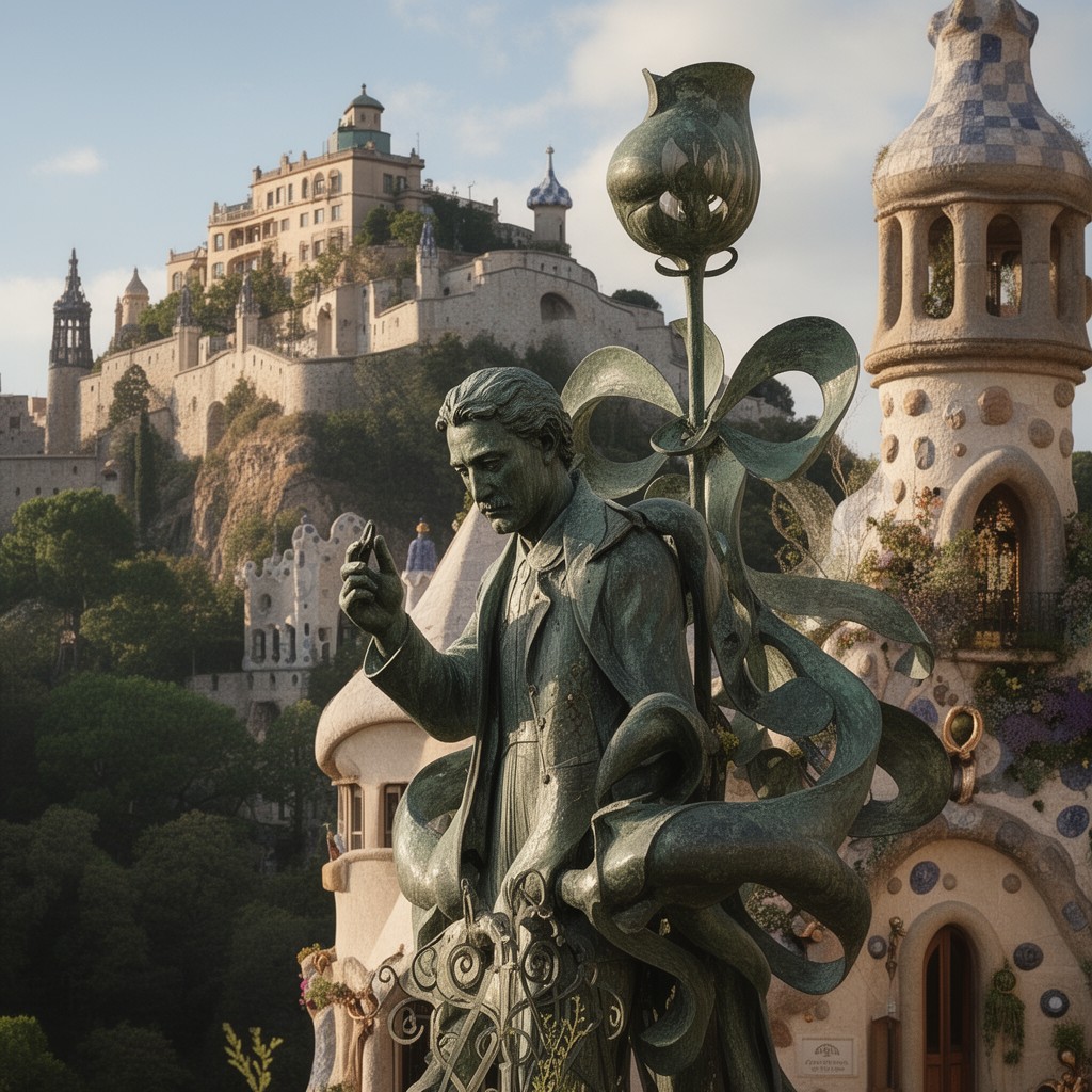 AI-generated illustration of Antoni Gaudí