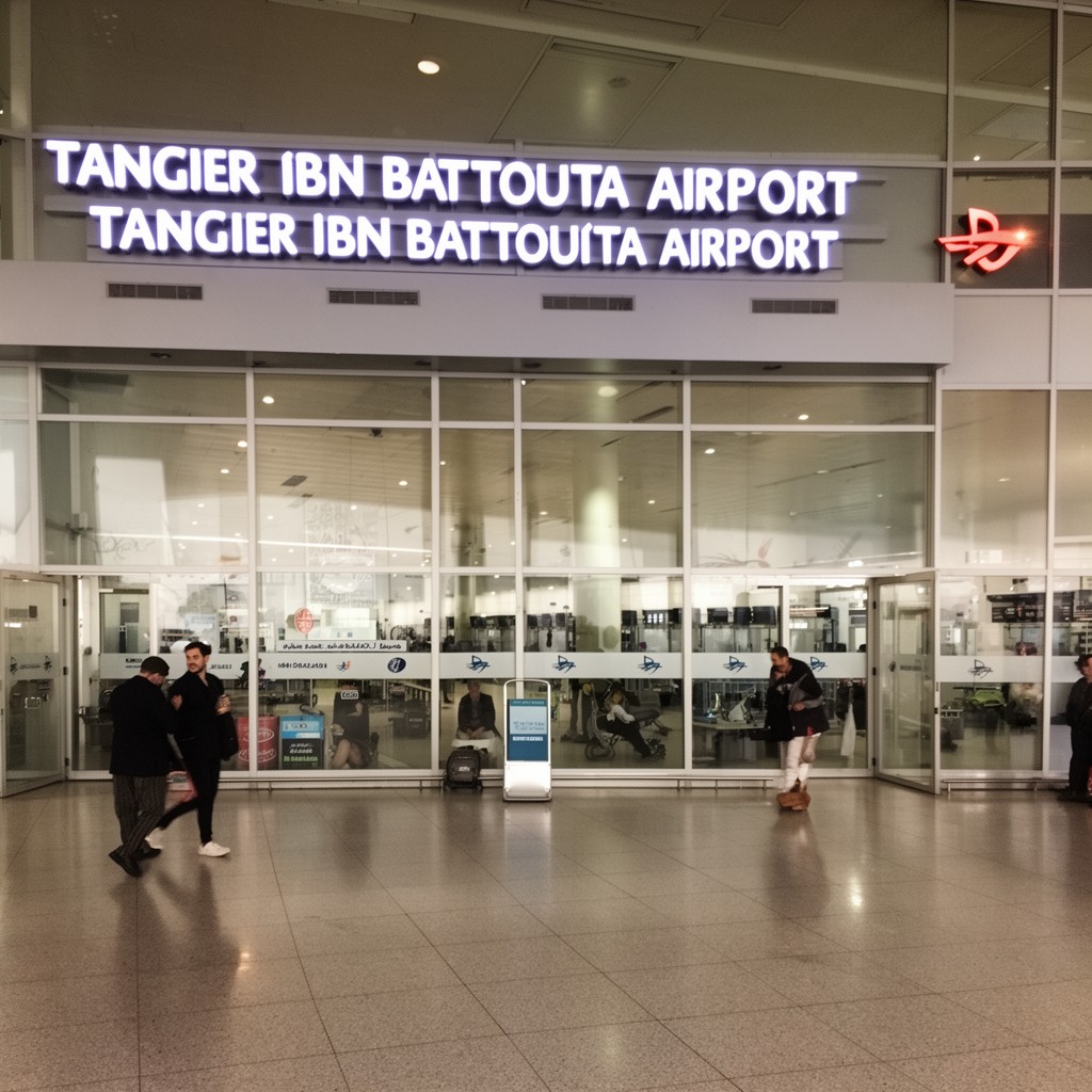 AI-generated illustration of Tangier Ibn Battouta Airport