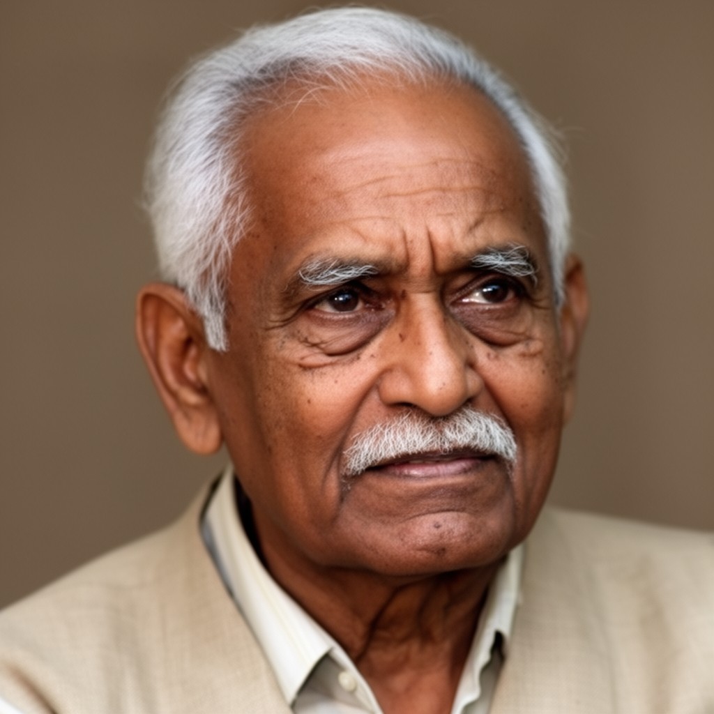 AI-generated illustration of M. S. Swaminathan