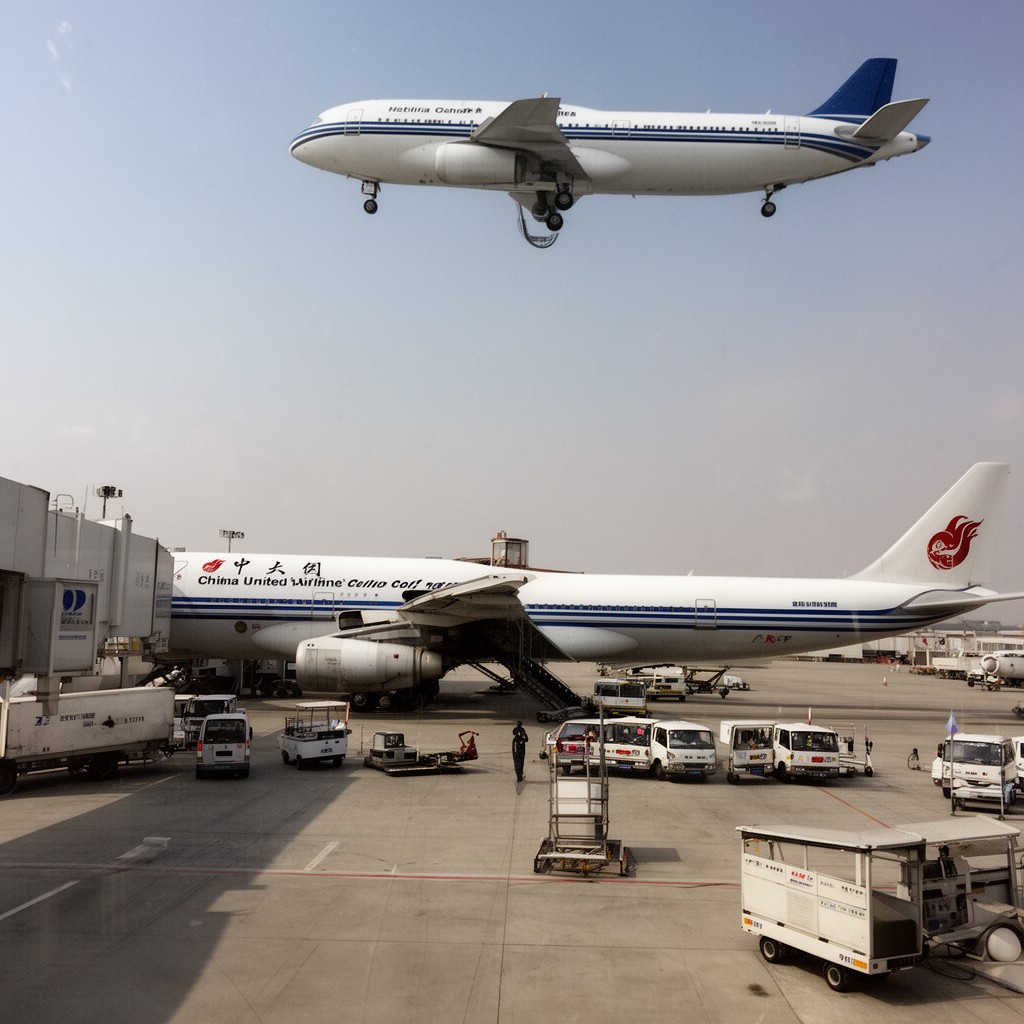 AI-generated illustration of China United Airlines