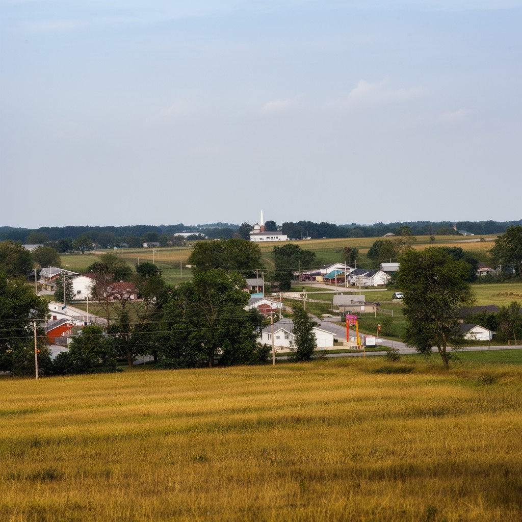 AI-generated illustration of Monroe County, Iowa