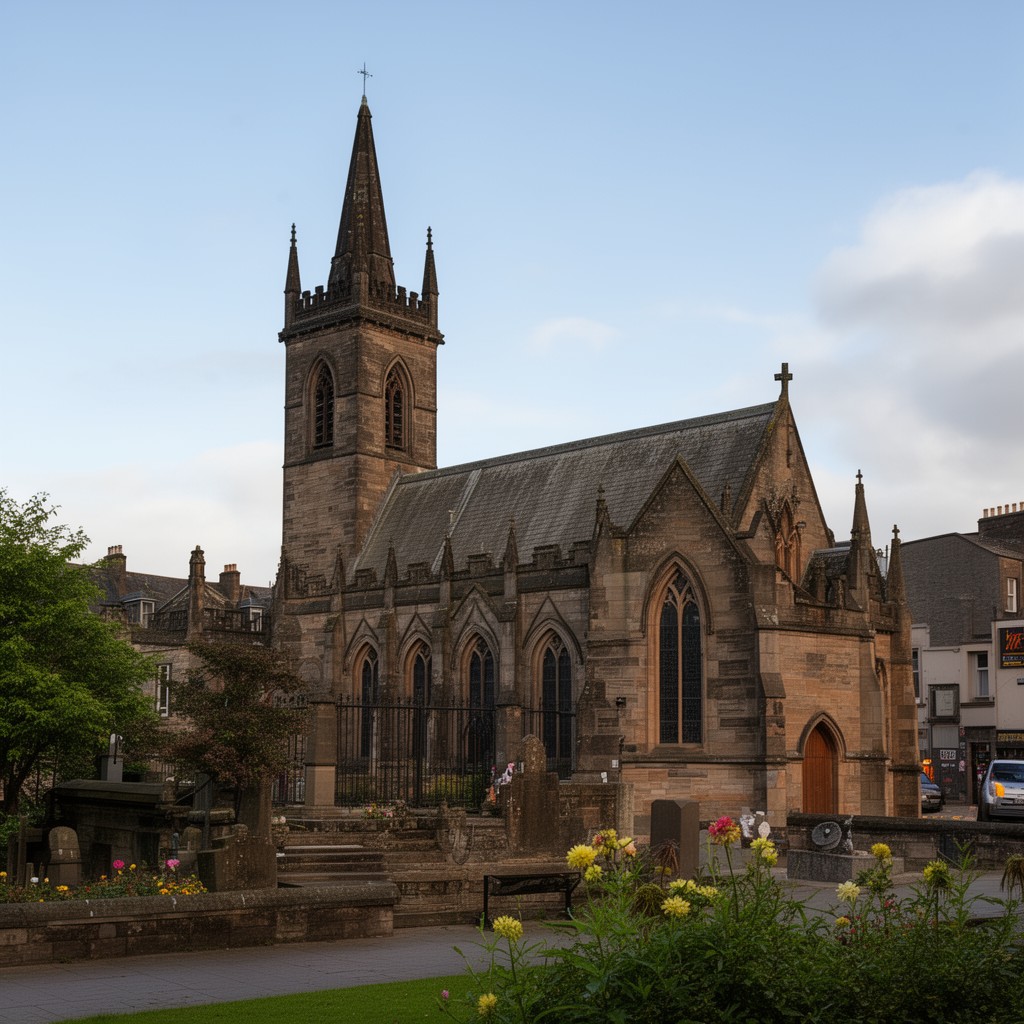 AI-generated illustration of Hamilton Old Parish Church