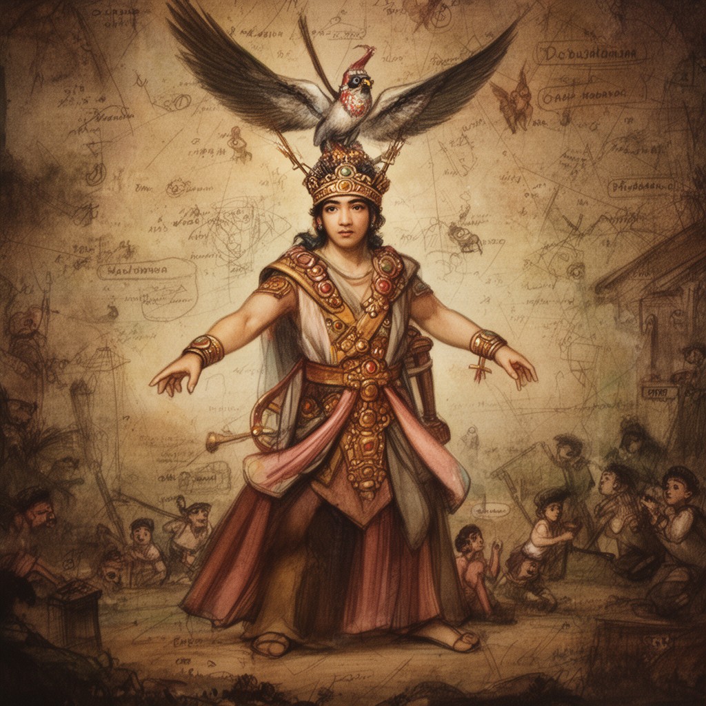 AI-generated illustration of Jayabaya