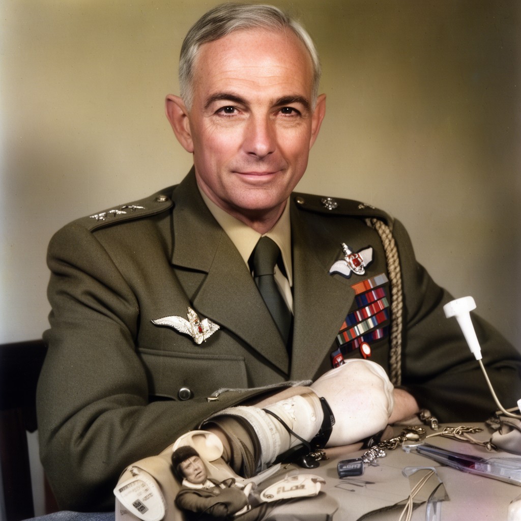 AI-generated illustration of Major-General Sidney Kirkman