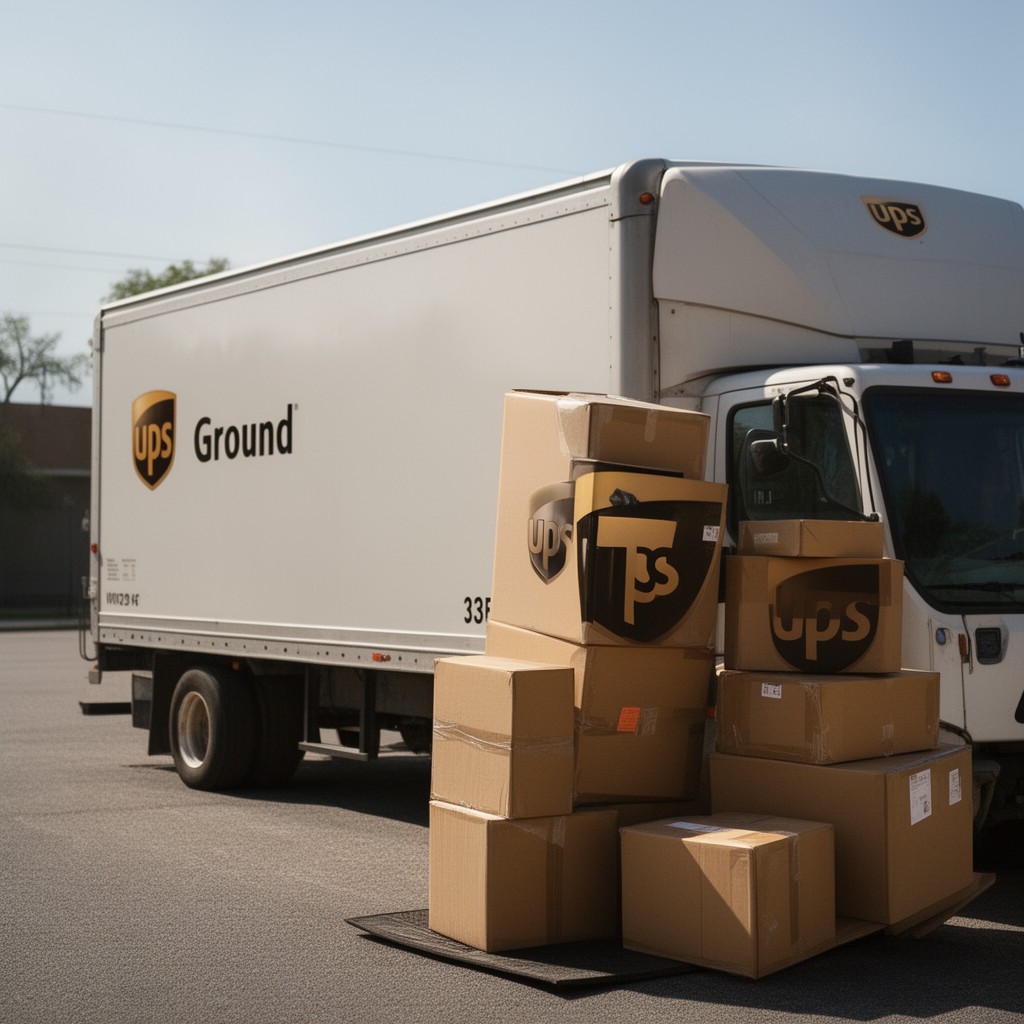 AI-generated illustration of UPS Ground
