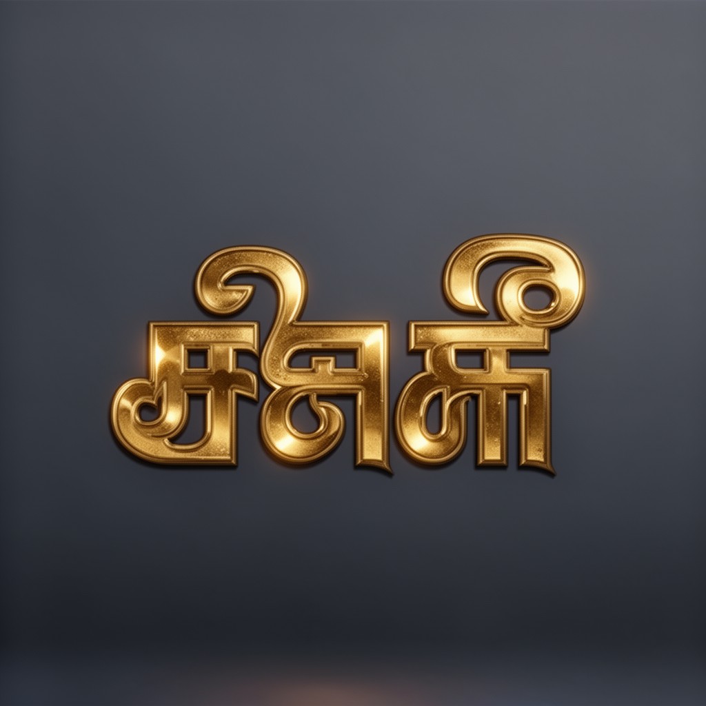AI-generated illustration of Tamil script