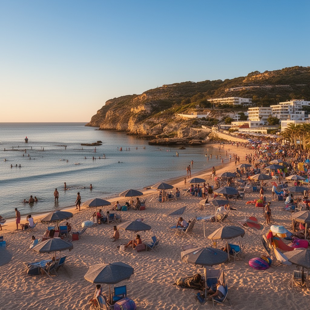 AI-generated illustration of Monte Gordo Beach