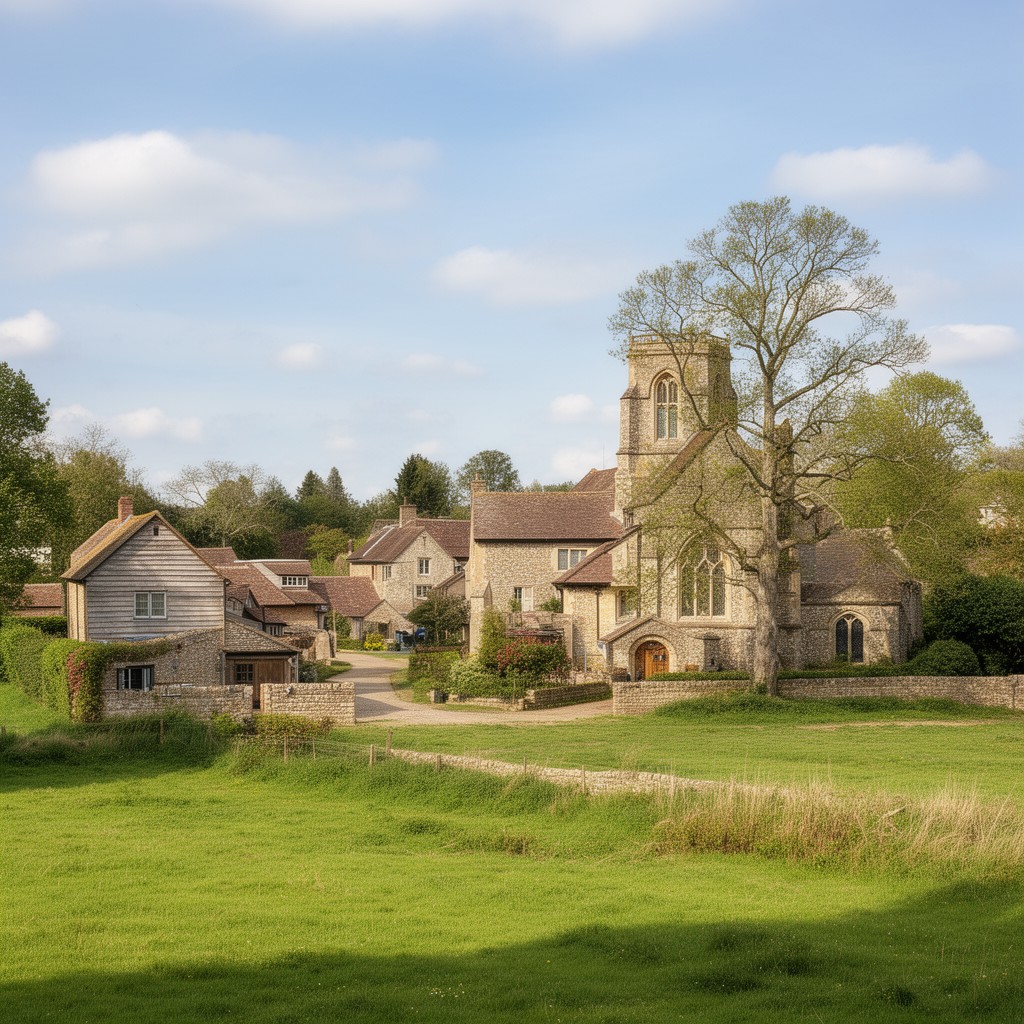 AI-generated illustration of Stadhampton