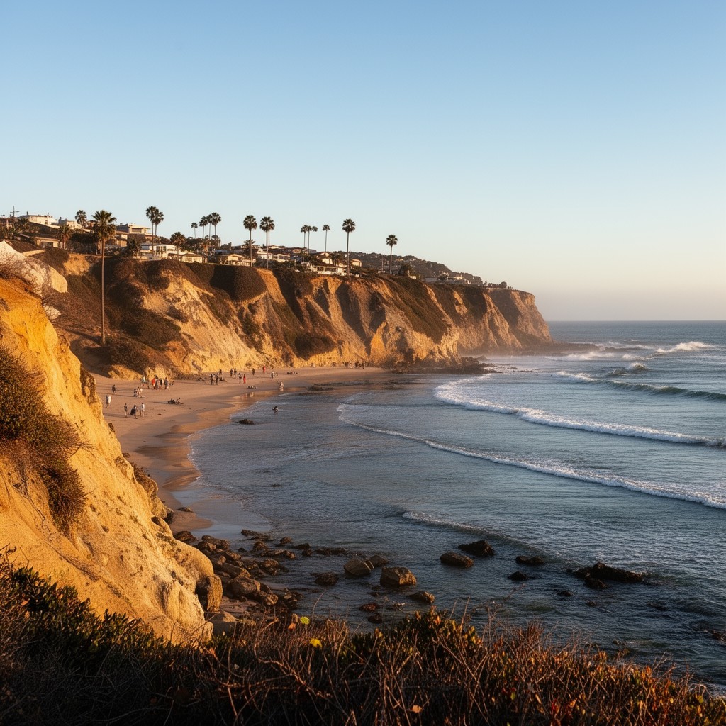 AI-generated illustration of San Clemente State Beach