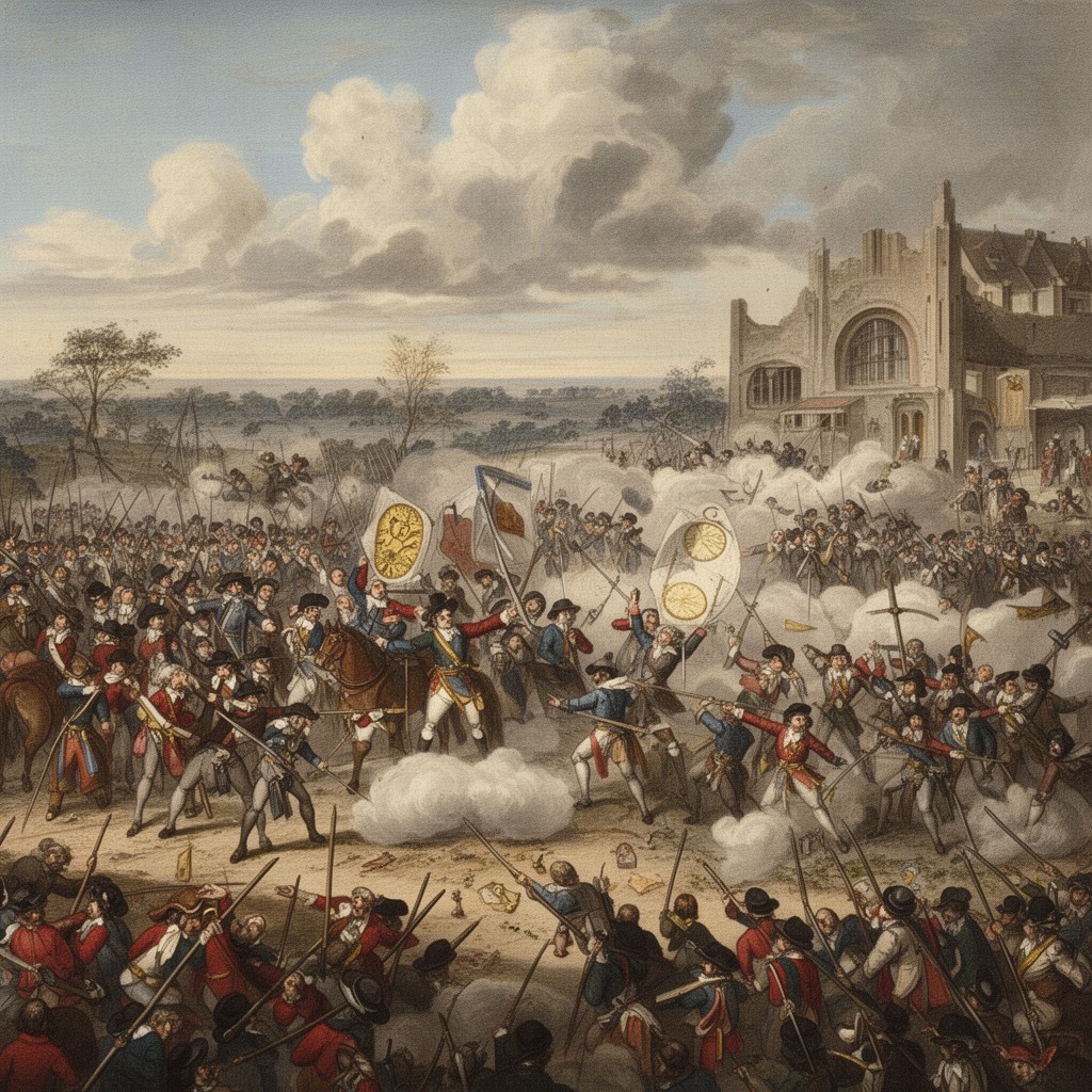 AI-generated illustration of Silesian Wars