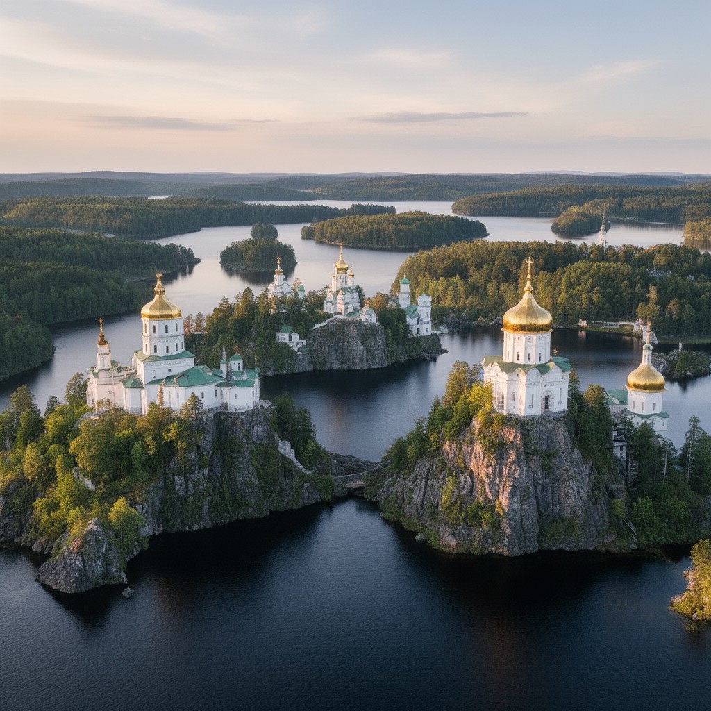 AI-generated illustration of Valaam Islands