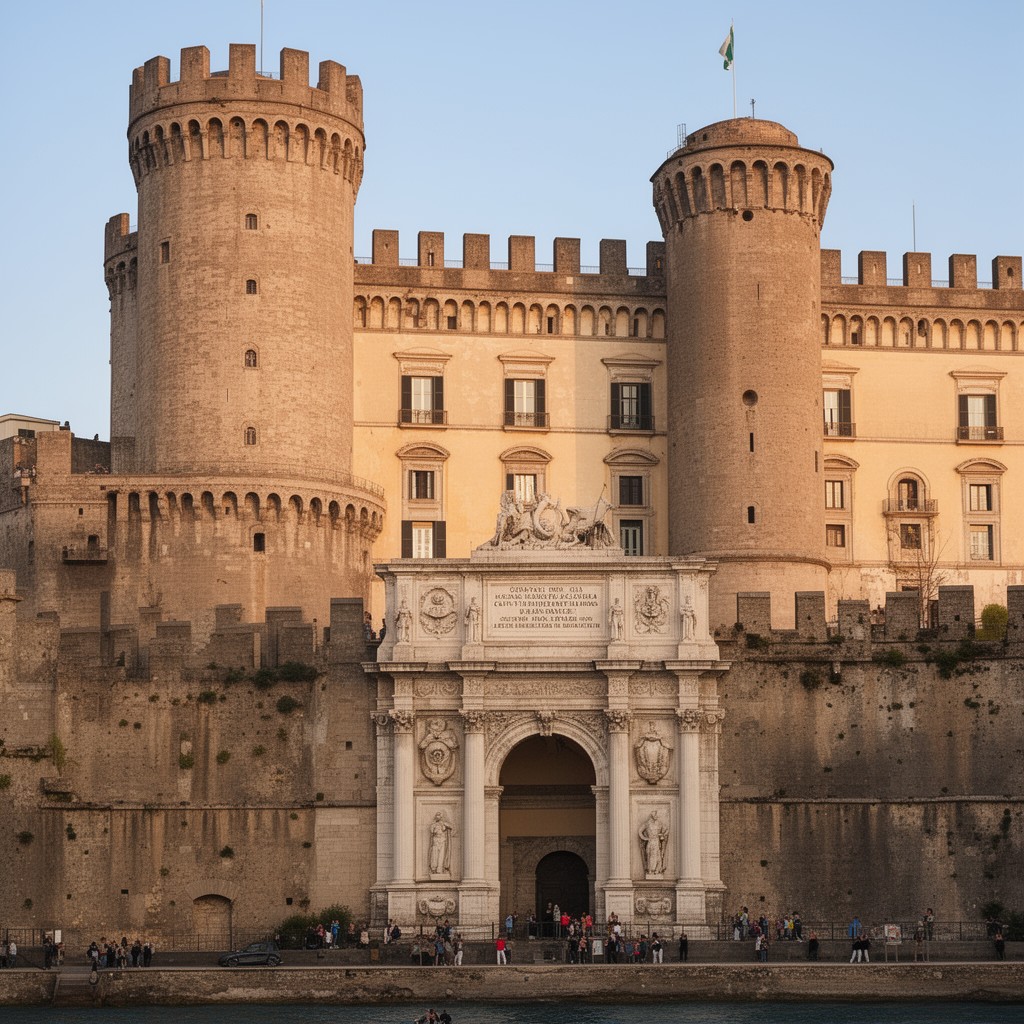 AI-generated illustration of Castel Nuovo