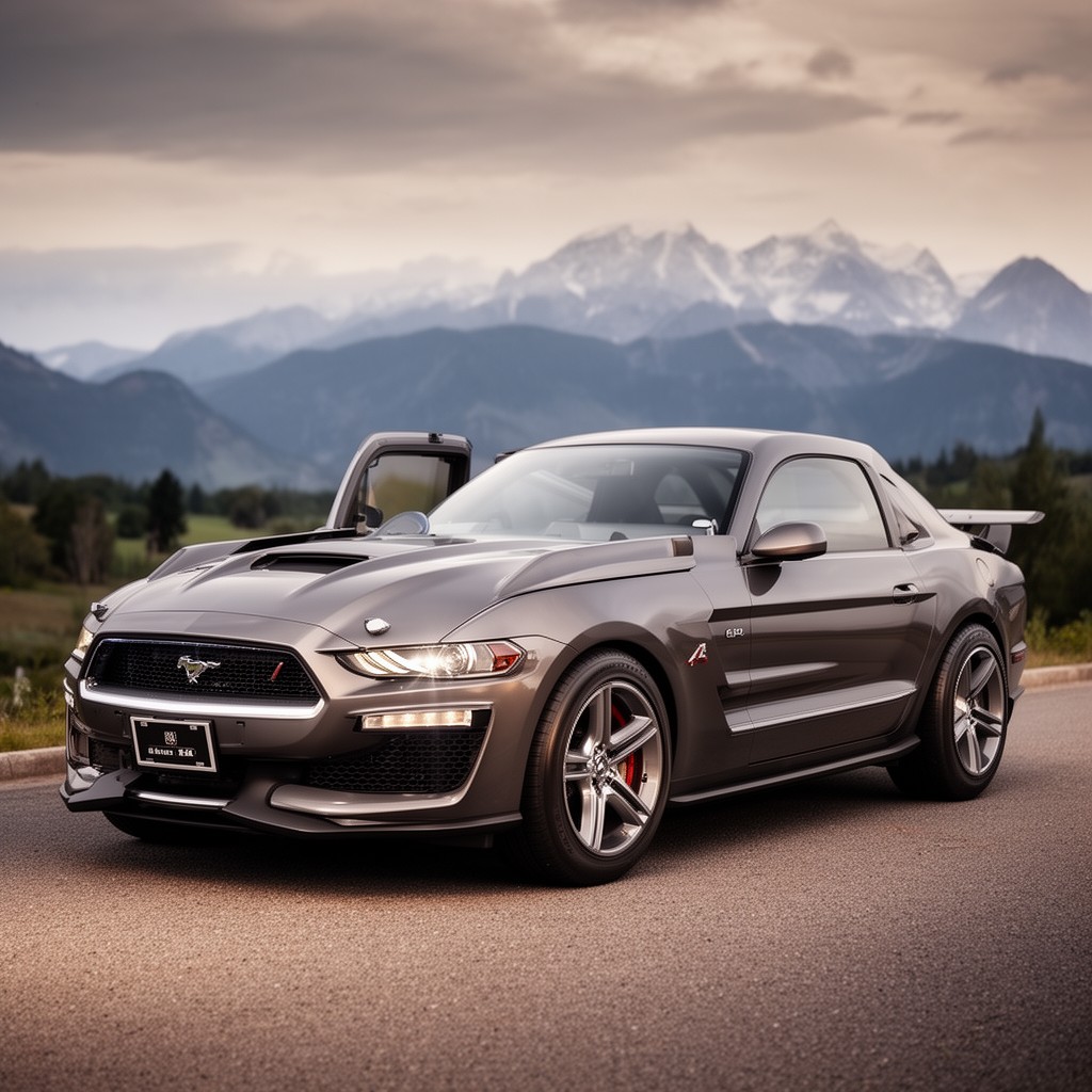 AI-generated illustration of Ford Mustang