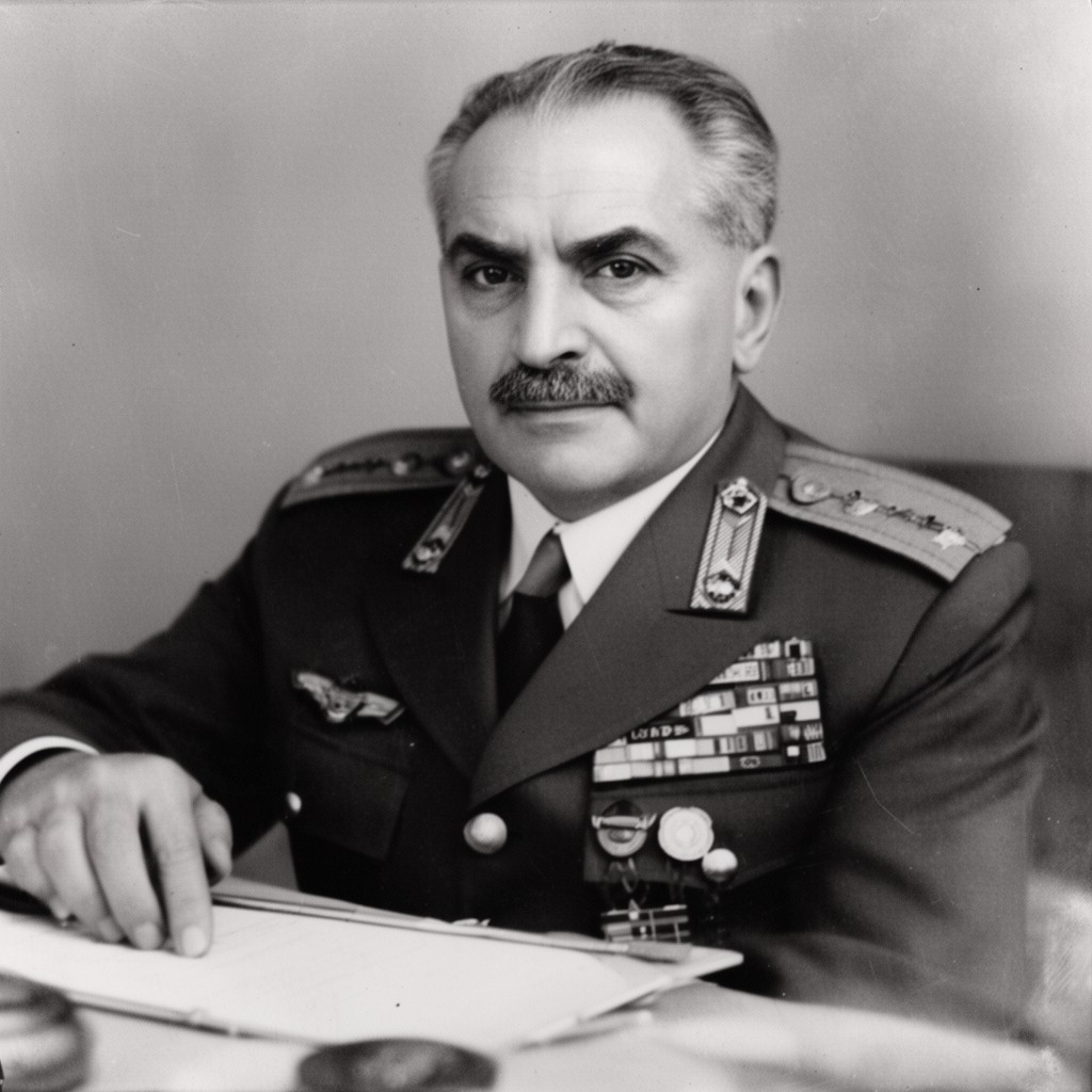 AI-generated illustration of İsmet İnönü