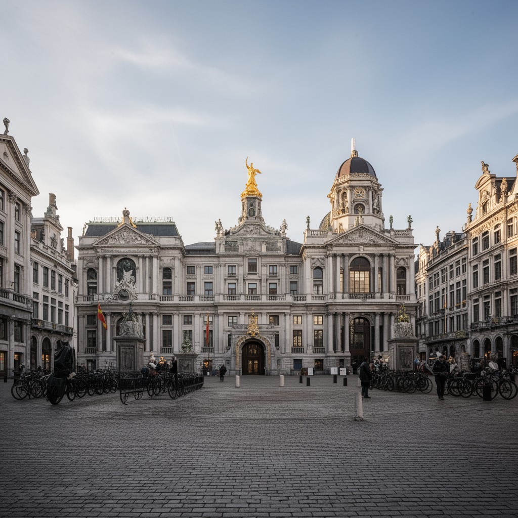 AI-generated illustration of Royal Quarter of Brussels