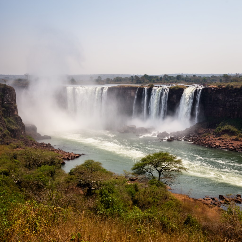 AI-generated illustration of Victoria Falls