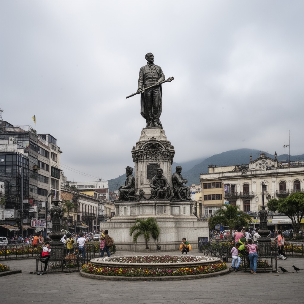 AI-generated illustration of Plaza Gerardo Barrios