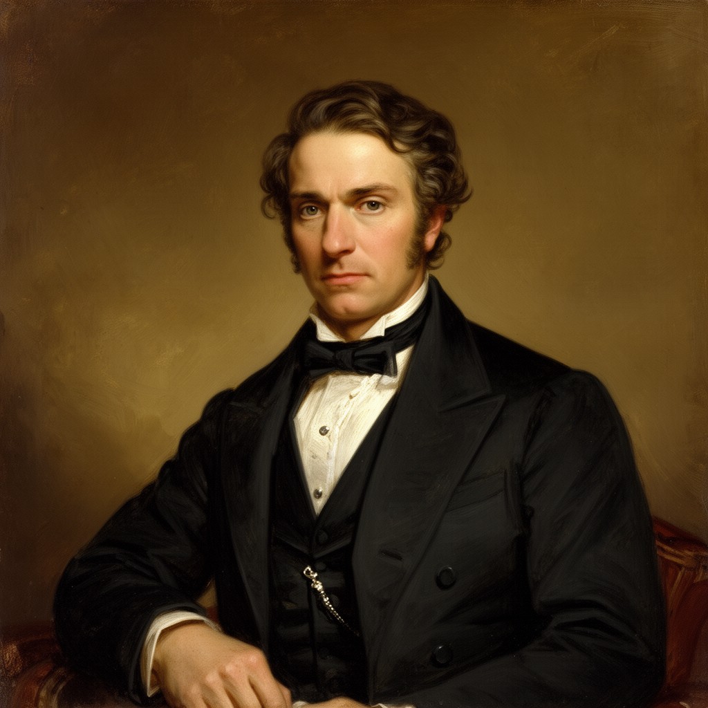 AI-generated illustration of William Smith O'Brien