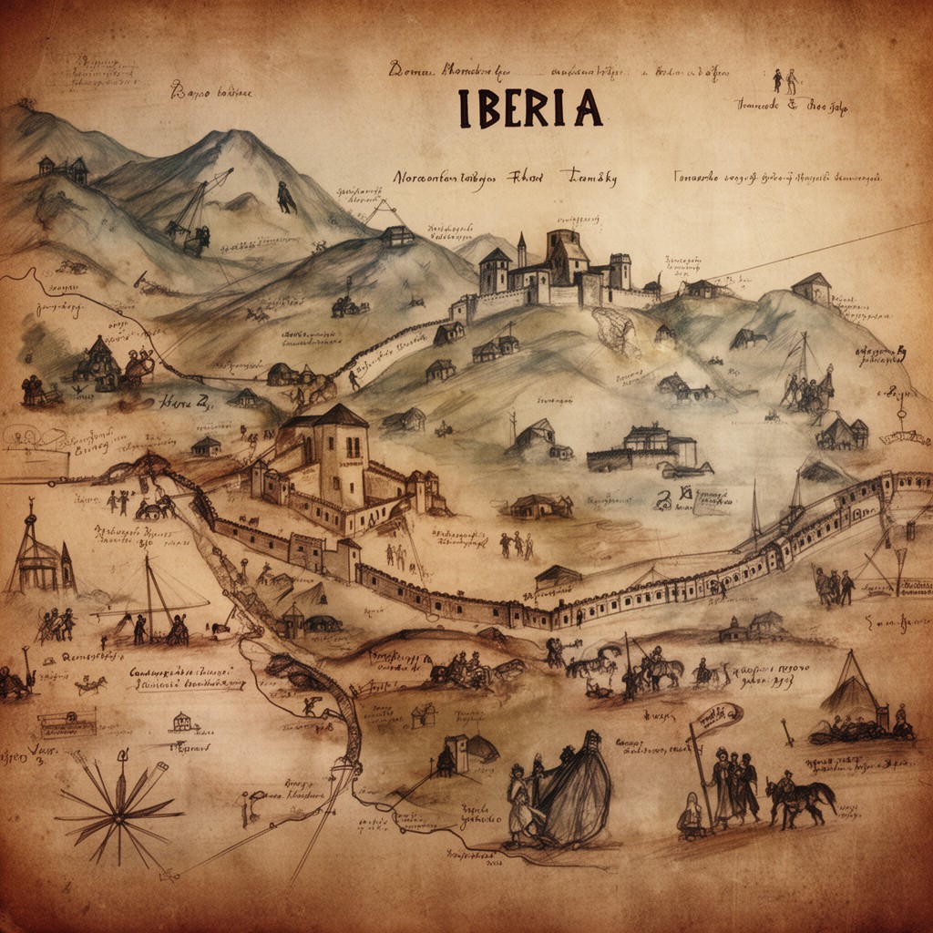 AI-generated illustration of Iberia (ancient kingdom)