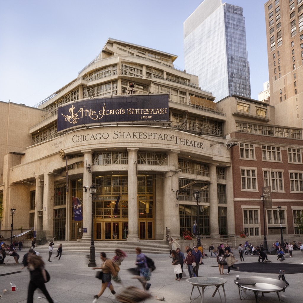 AI-generated illustration of Chicago Shakespeare Theater