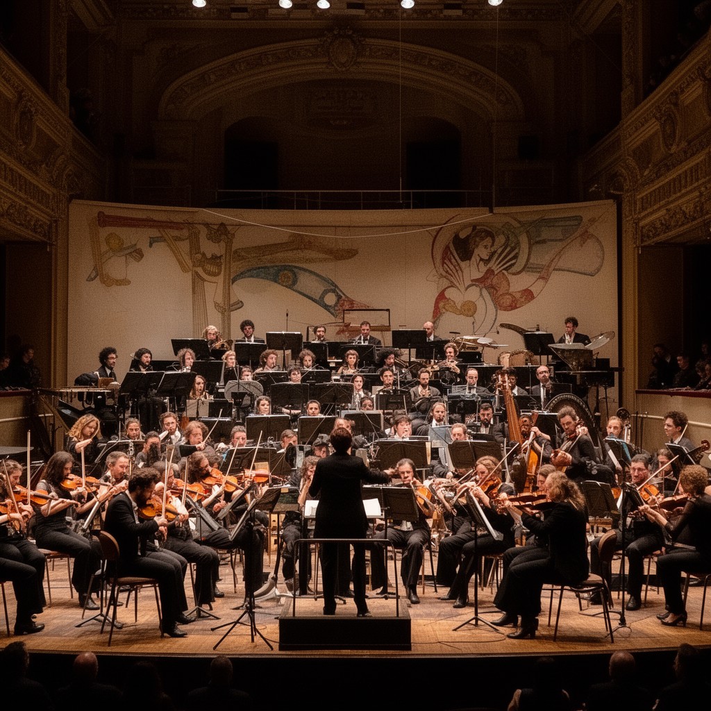 AI-generated illustration of Metropolitan Opera Orchestra